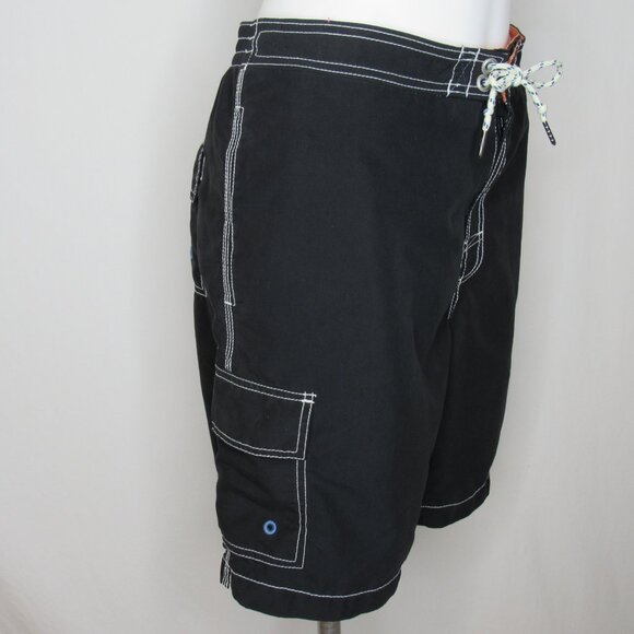 Tommy Bahama Cargo Pocket Black Swim Trunks Men's L Large - Picture 3 of 8